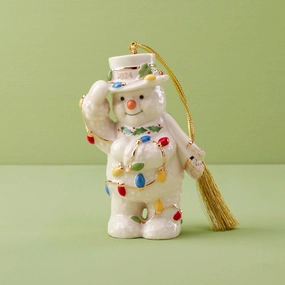2024 Snowman With Christmas Lights Ornamenthome decorative items