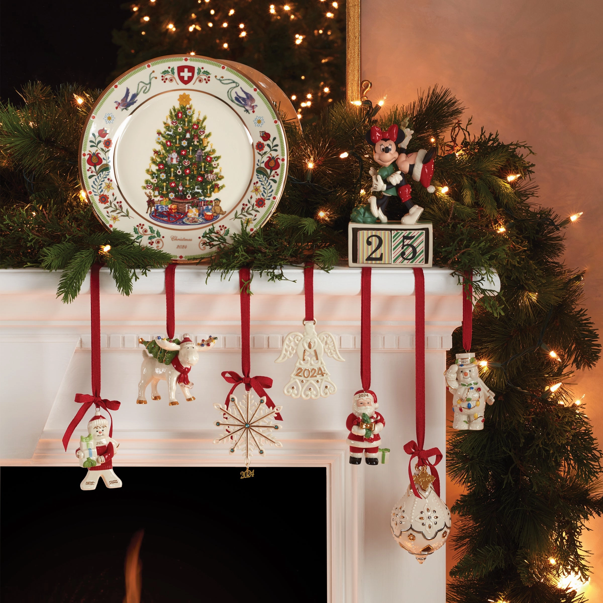 2024 Snowman With Christmas Lights Ornament