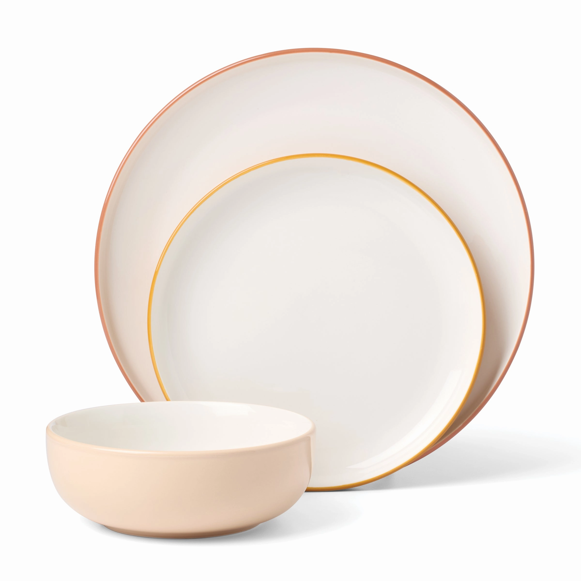 24 Seven Colors Sunbaked 12-Piece Dinnerware Set