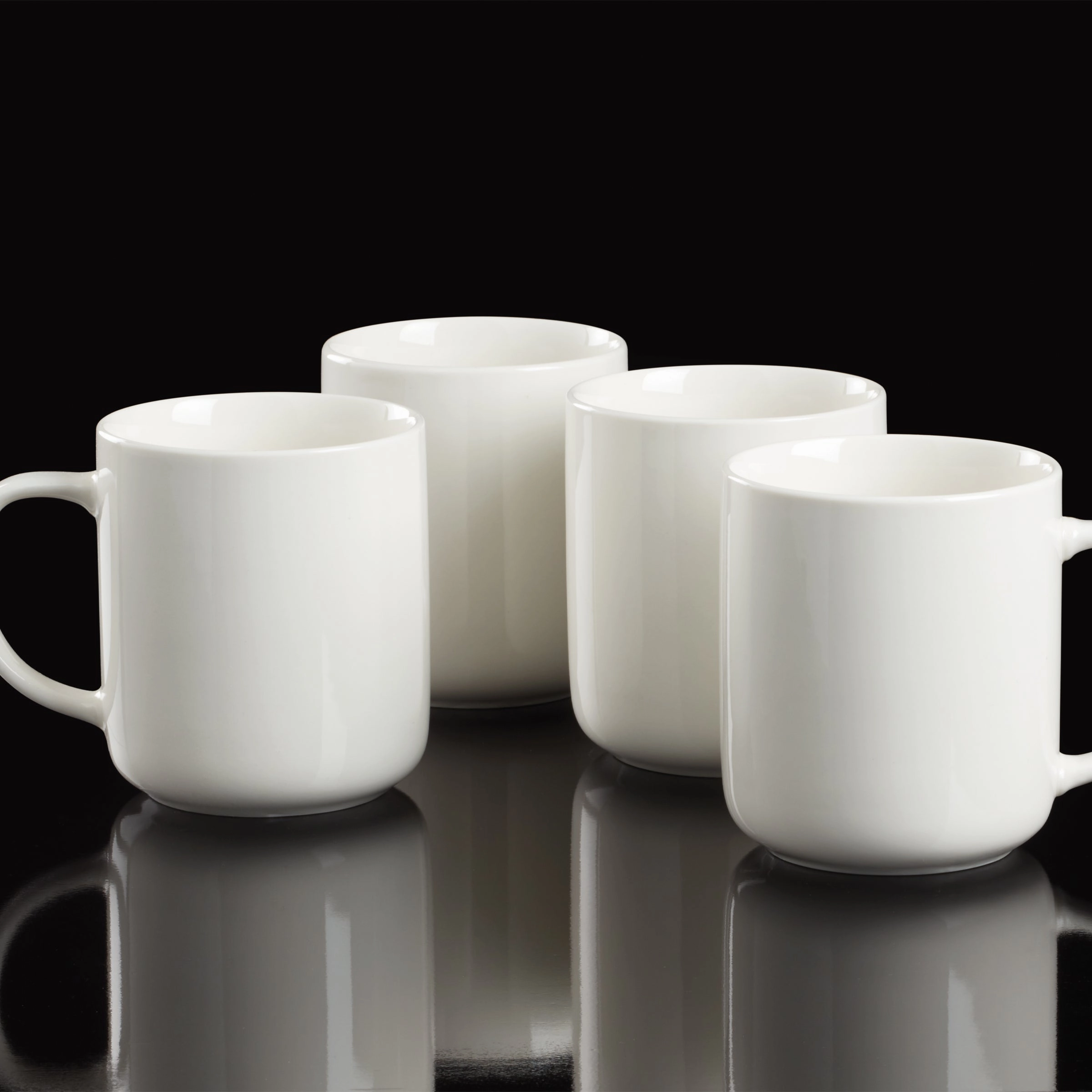 24 Seven White Mugs - Set of 4