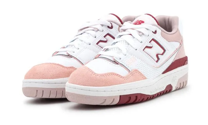 550 White Scarlet Pink