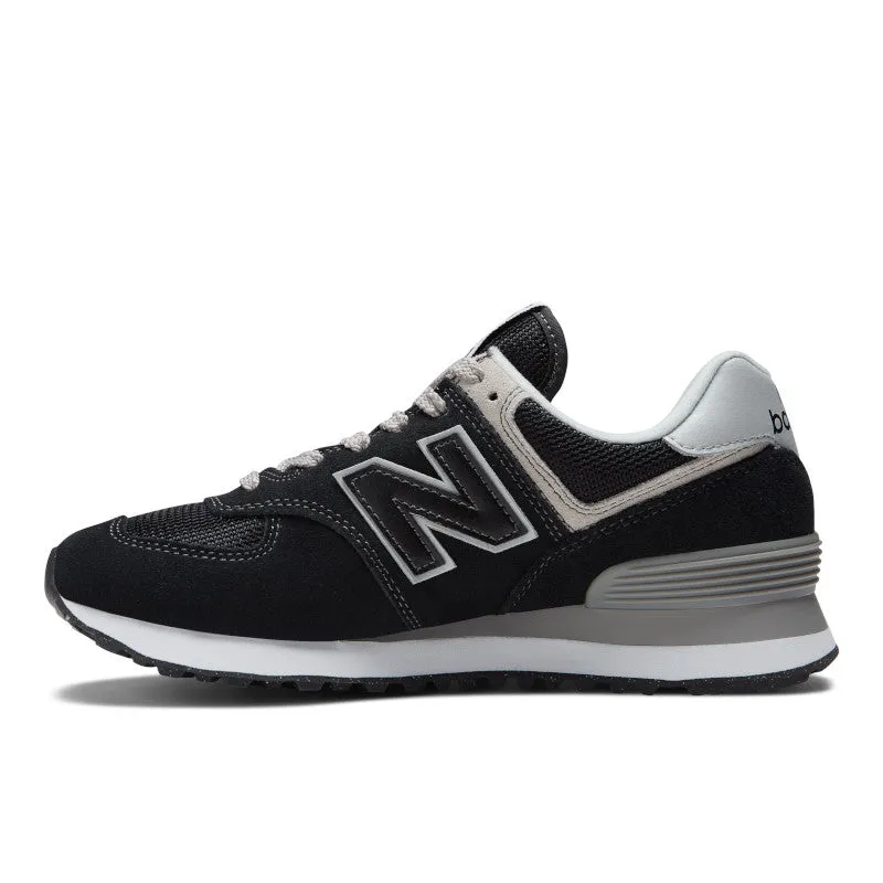 574 Core - Black with White - Women's