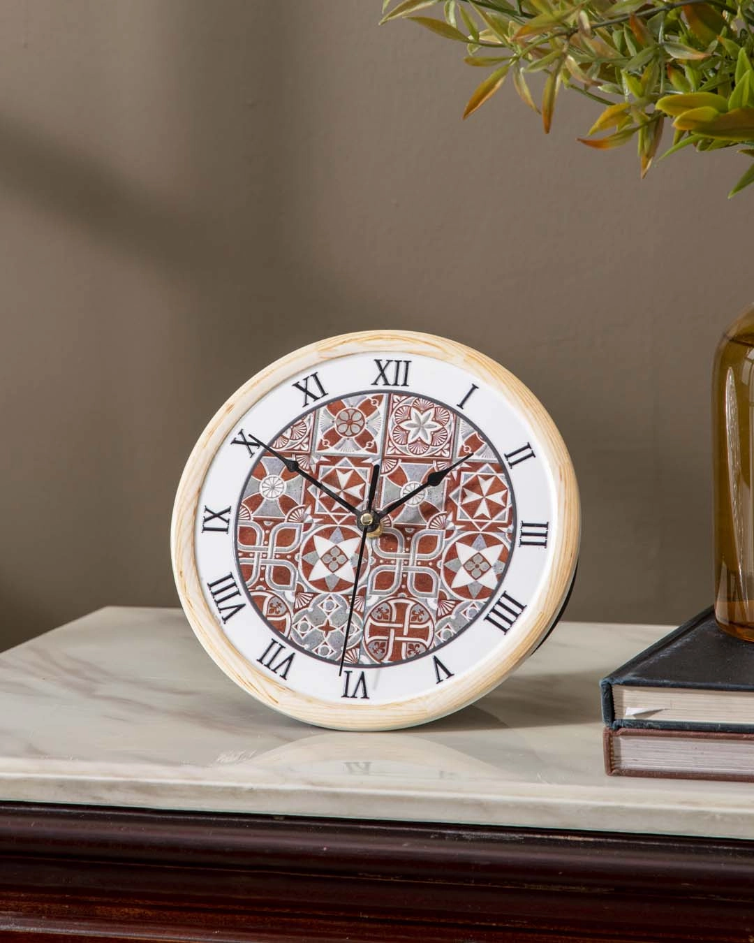 'Artfully Patterns' Decorative Table Clock