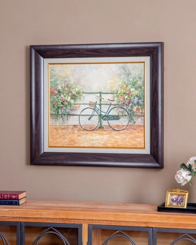 'Cycle in Flower' Handmade Oil Painting - 28x32 Inchnordic style wall decor