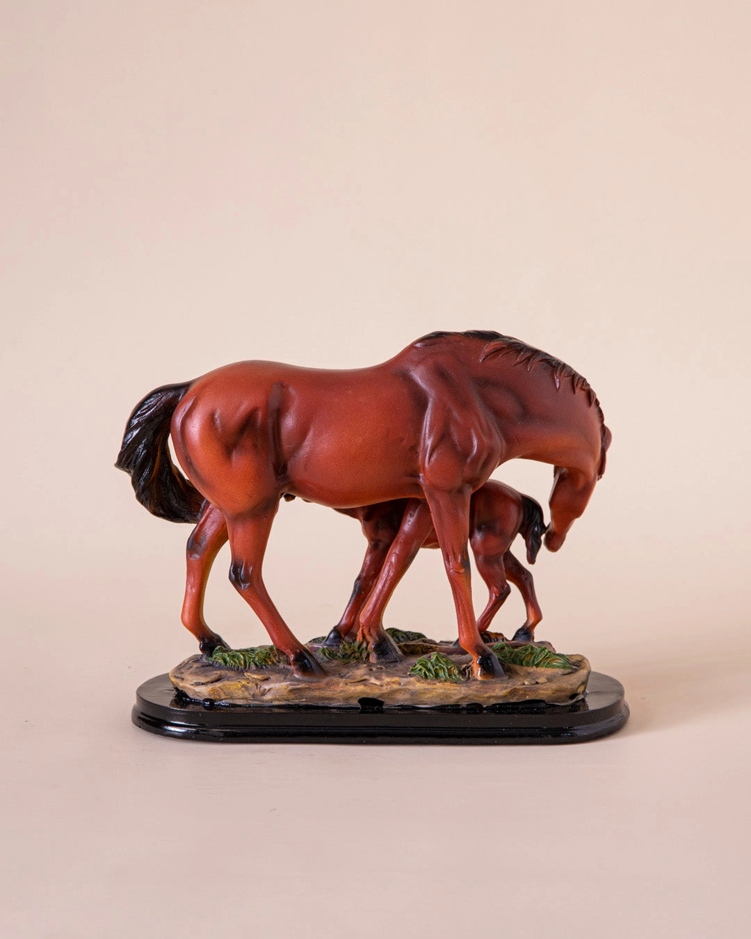 'Equine Nurturing' A Horse Feeding Figurine