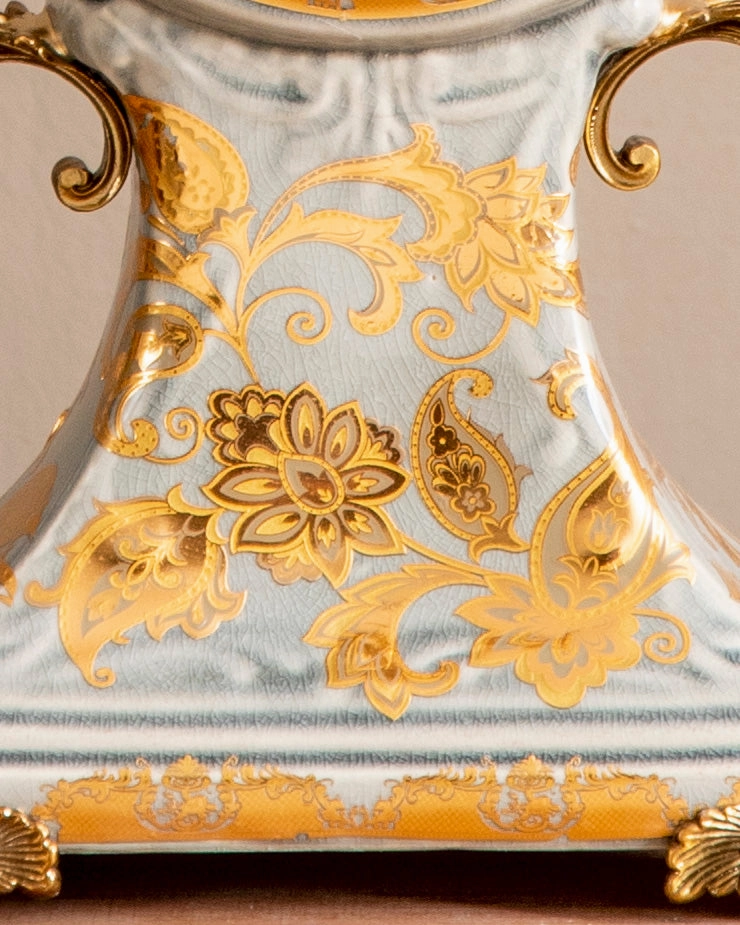 'Golden Celeste' Ornamental Decorative Table clock