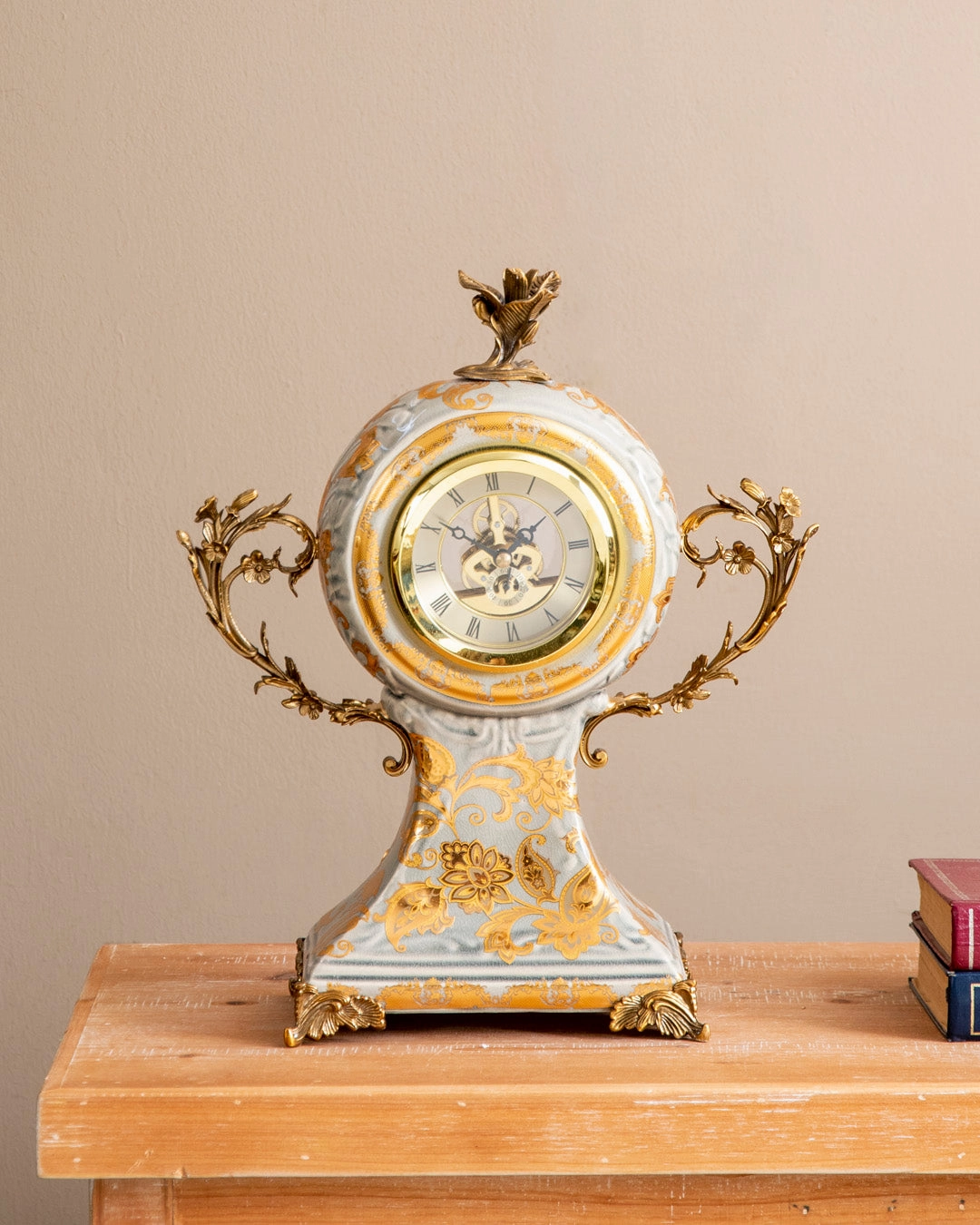'Golden Celeste' Ornamental Decorative Table clockhome decor ,wall decor 