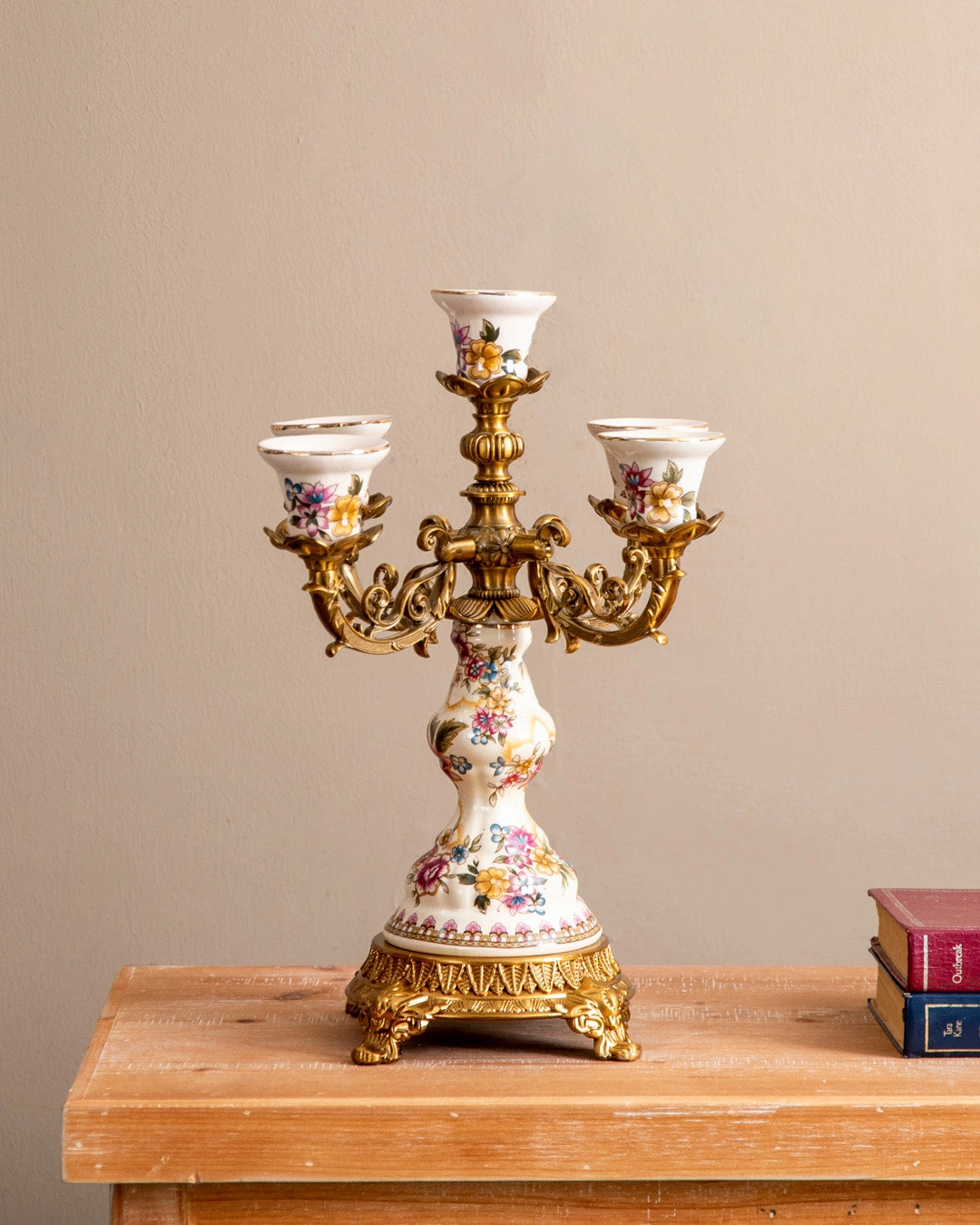 'Imperial Floral' Ornamental Candelabra - 5 Arm