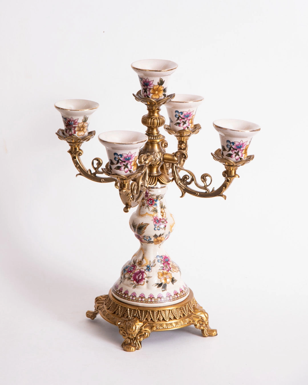 'Imperial Floral' Ornamental Candelabra - 5 Arm