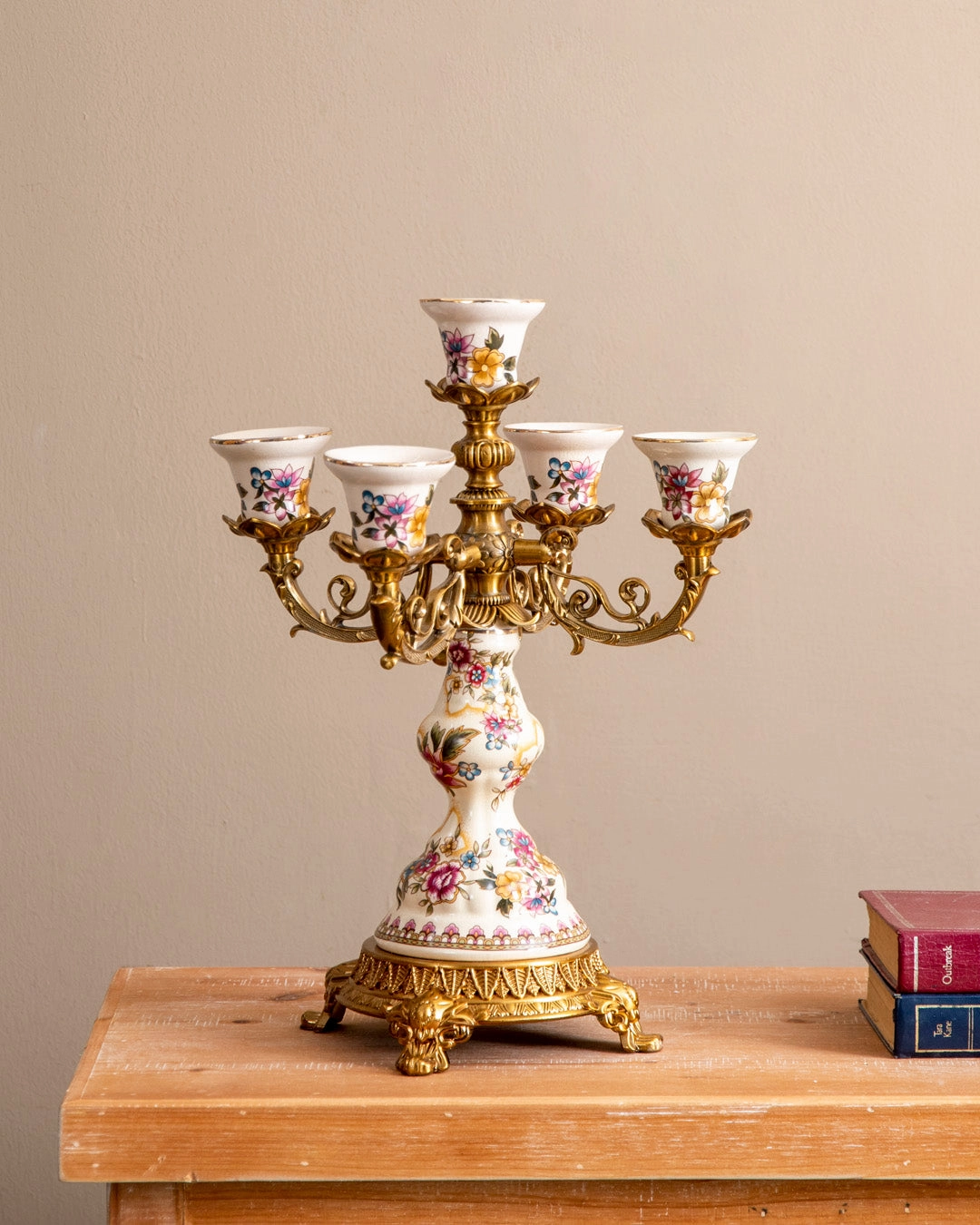 'Imperial Floral' Ornamental Candelabra - 5 Armhome decor ,wall decor 