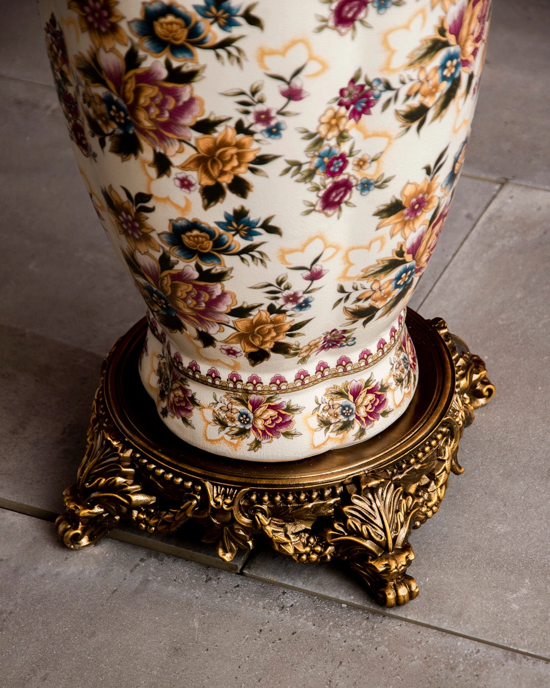 'Imperial Floral' Ornamental Floor Vase