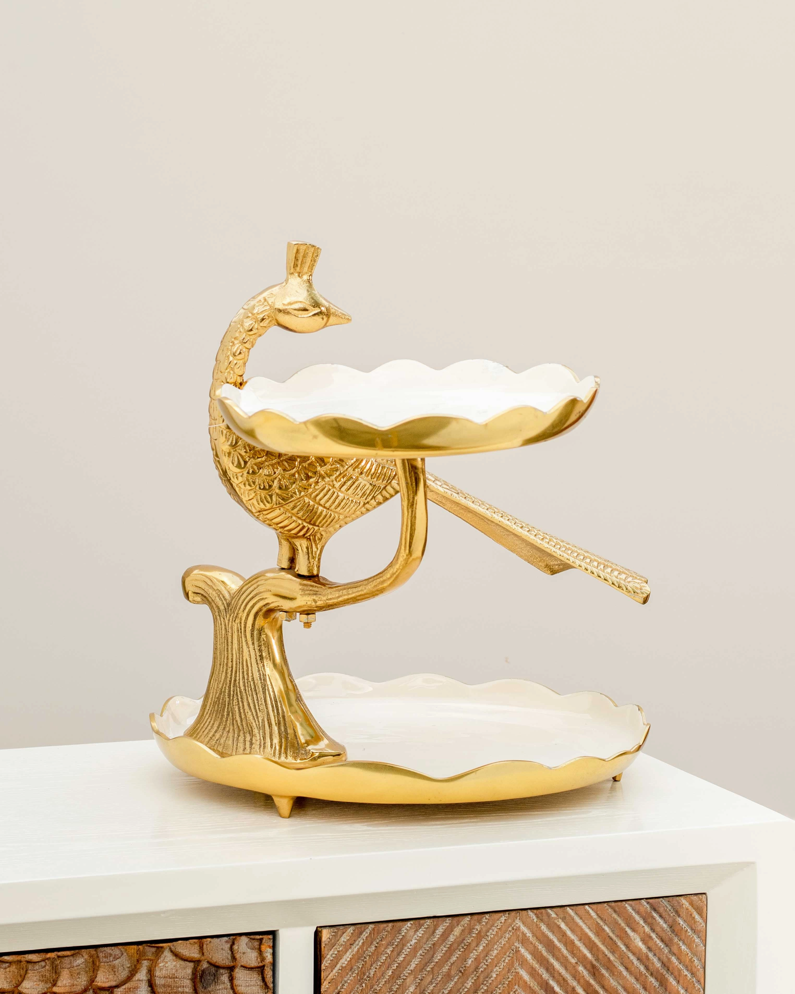 'Mayura' 2-Tier Servermodern kitchen decor ,kitchen dinner set ,dinnerware 