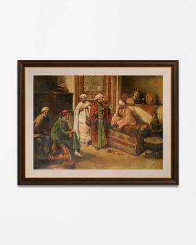"At The Bazaar" Handmade Oil Painting 36"x 48"nordic style wall decor