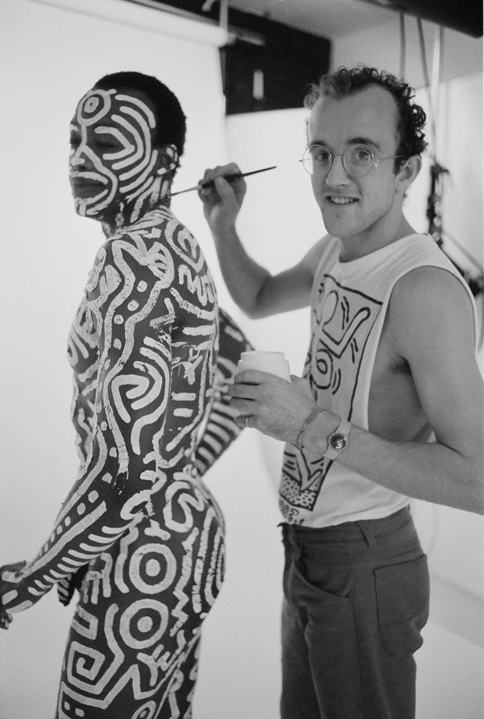 "Keith Haring and Bill T. Jones" from Getty Imagesnordic style wall decor