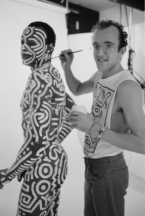 "Keith Haring and Bill T. Jones" from Getty Imagesnordic style wall decor