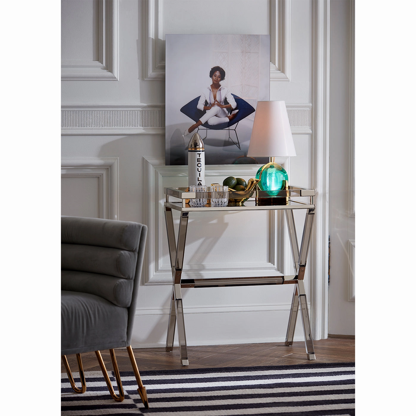 "Young Woman Sitting on Armchair" from Getty Images