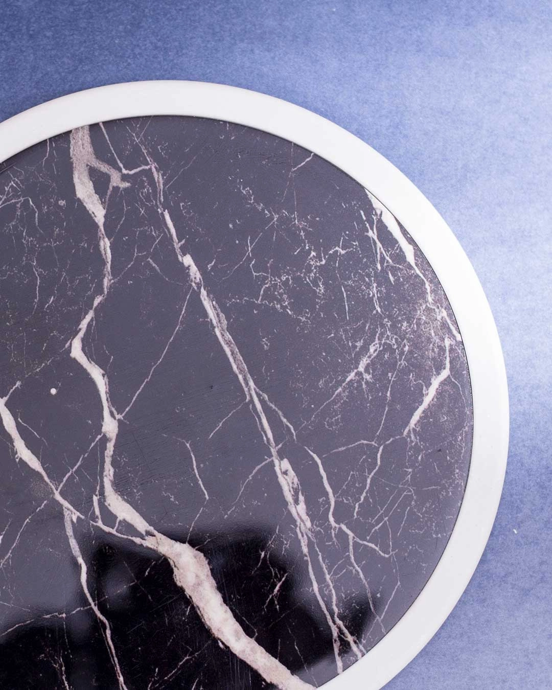 'Stone Serenity' Marbleized Trivet - Black