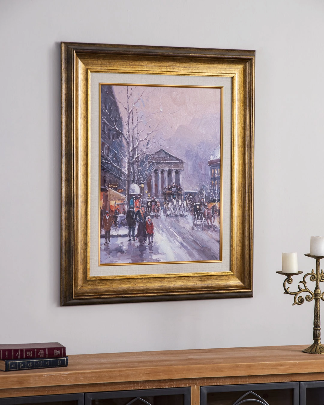 'The Church of the Madeleine' Handmade Oil Painting - 28x32 Inchnordic style wall decor
