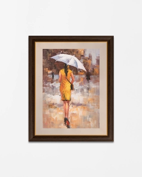 'The Lone Walk' Handmade Oil Painting 24"x 36"nordic style wall decor