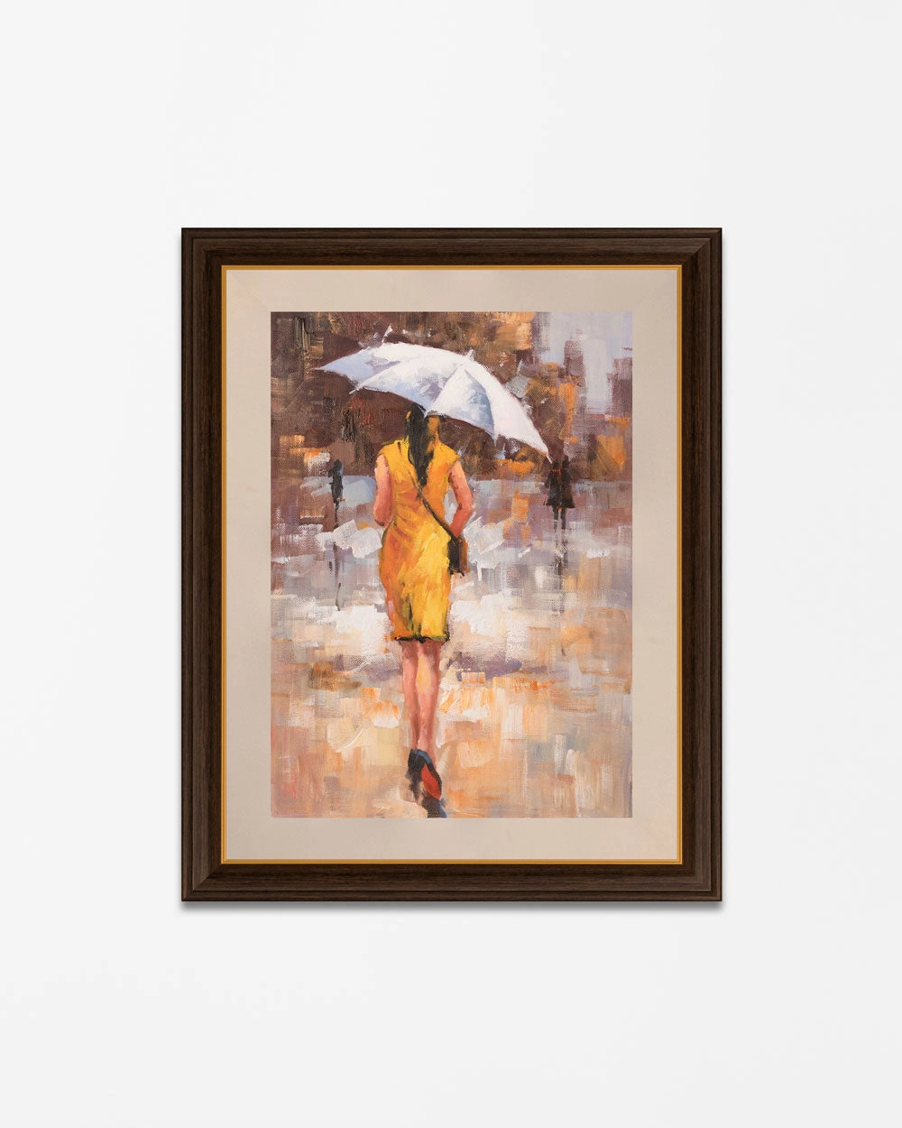 'The Lone Walk' Handmade Oil Painting 24"x 36"nordic style wall decor