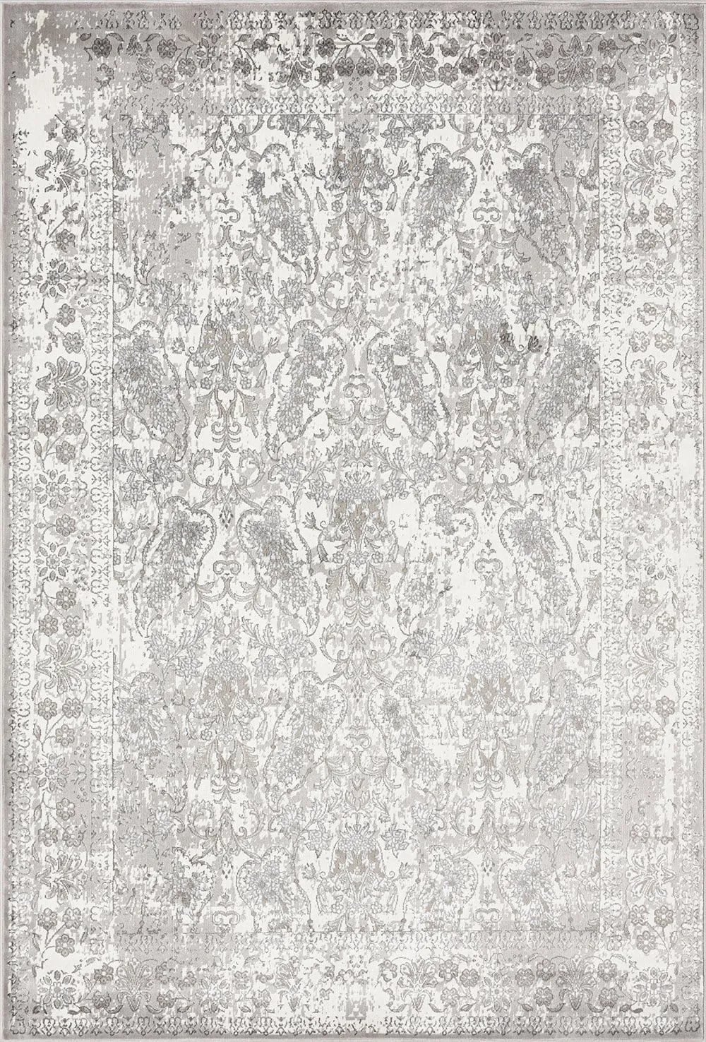 Aaerin Charcoal Grey And Ivory Traditional Distressed Rug *NO RETURNS UNLESS FAULTYmodern color block patchwork rug