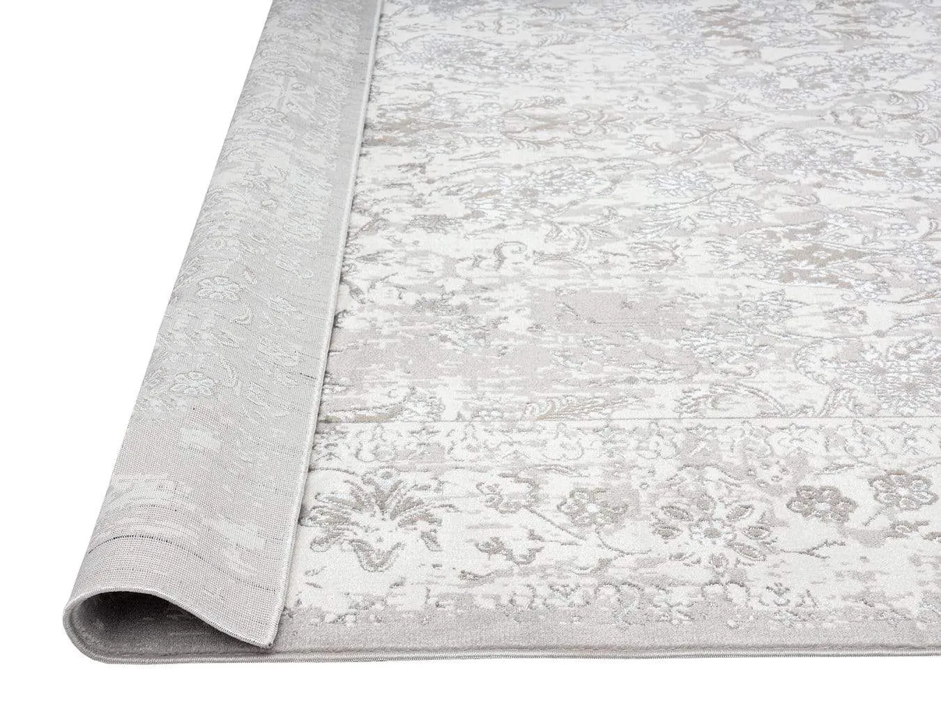 Aaerin Charcoal Grey And Ivory Traditional Distressed Rug *NO RETURNS UNLESS FAULTY