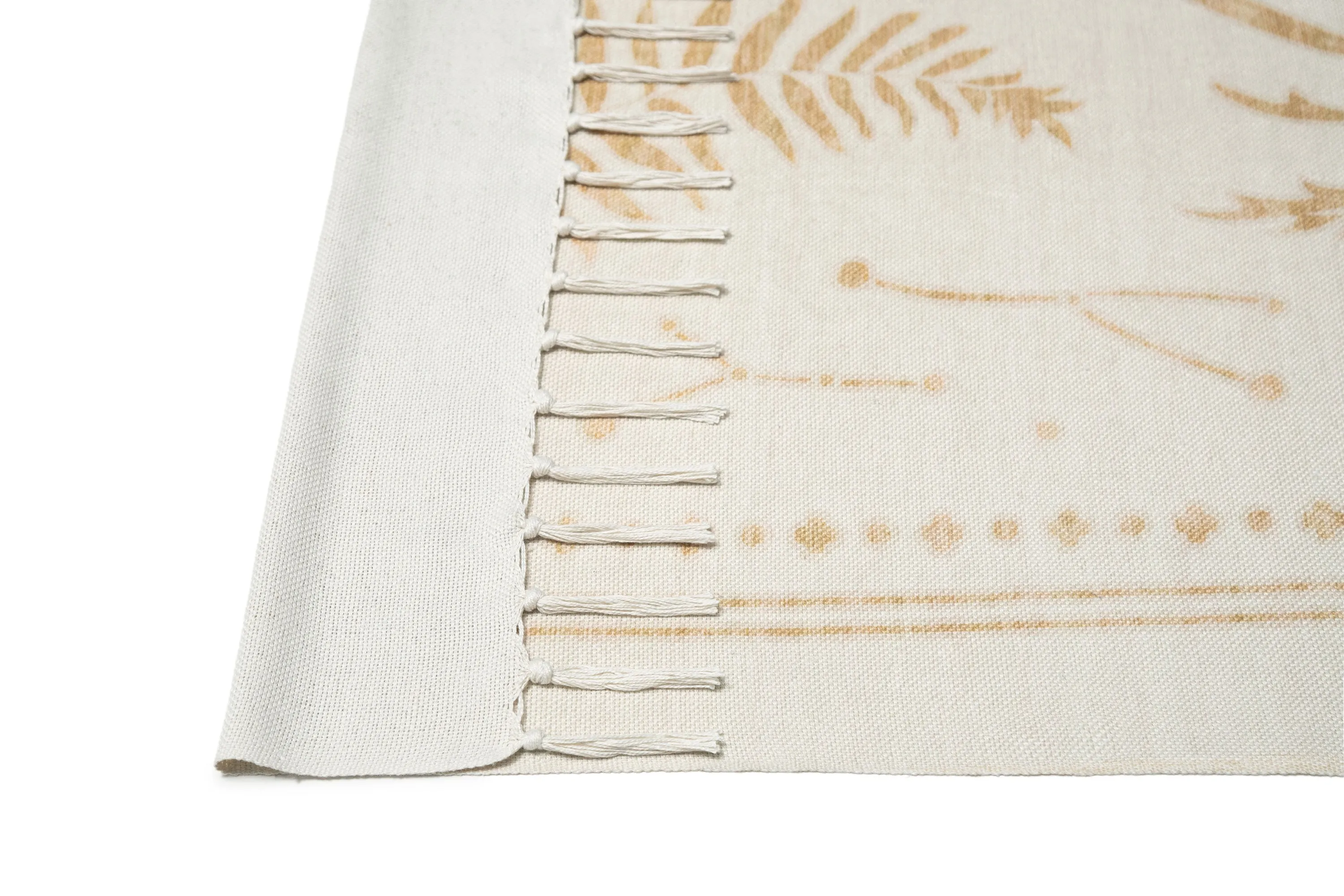 Abreeza Beige Cream Boho Picnic Rug