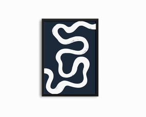 Abstract Lines Center Bluemodern abstract painting decor