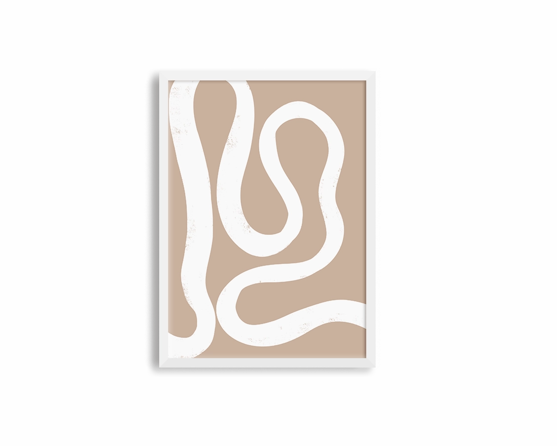 Abstract Lines Center Brown