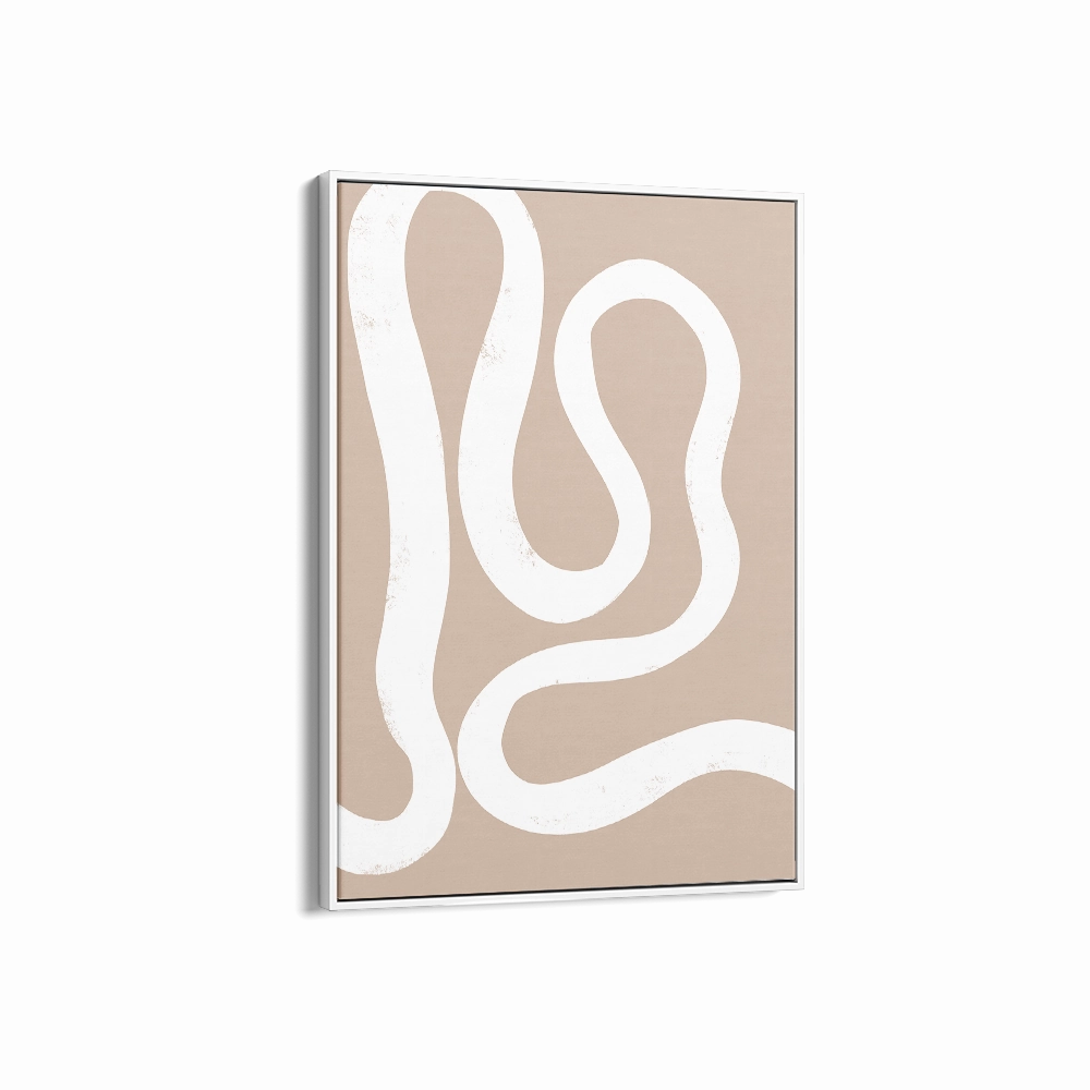 Abstract Lines Center Brown