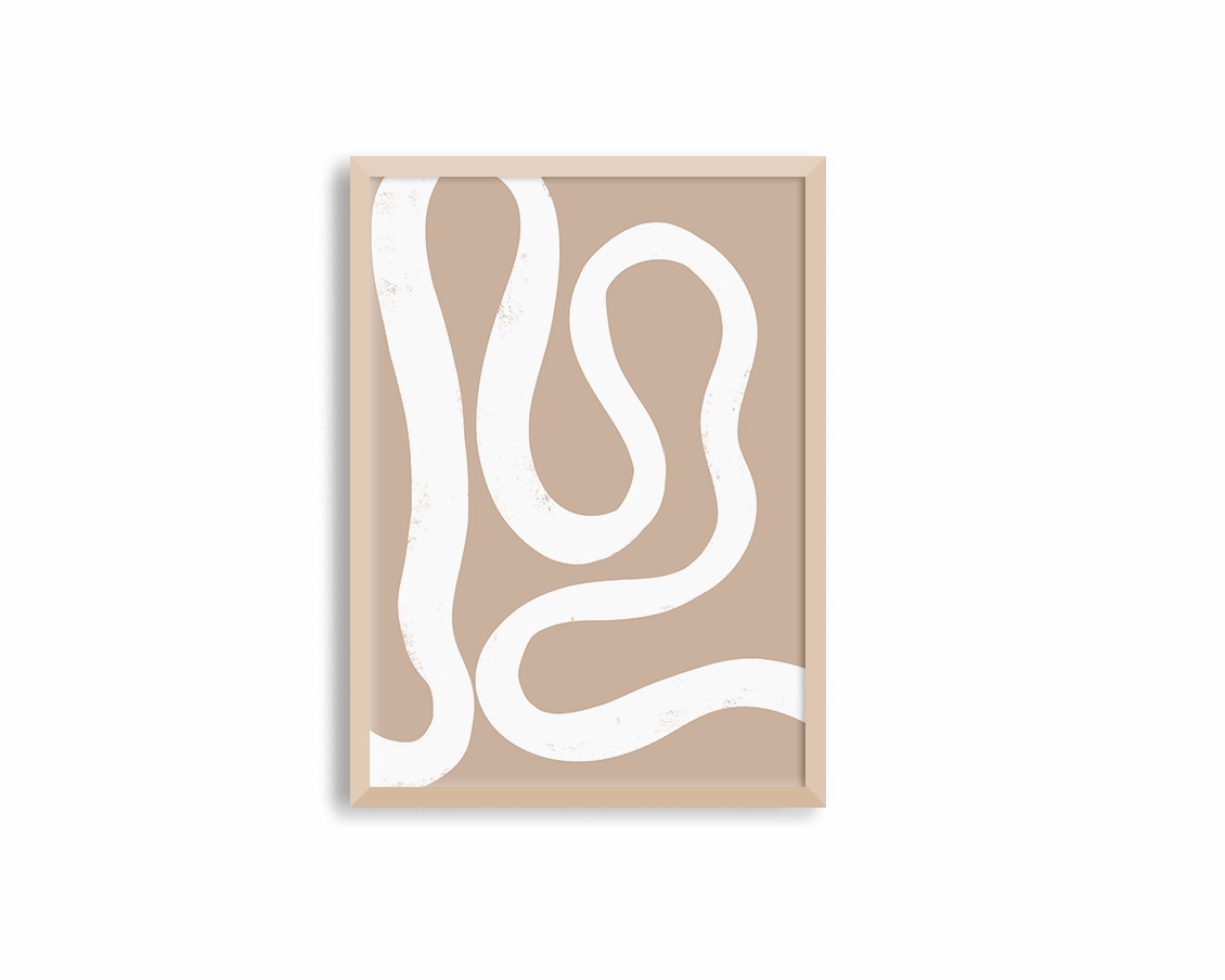 Abstract Lines Center Brown