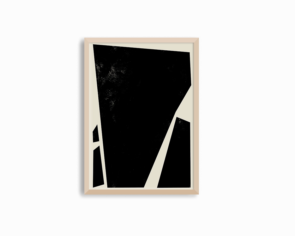Abstract Squares Left Black