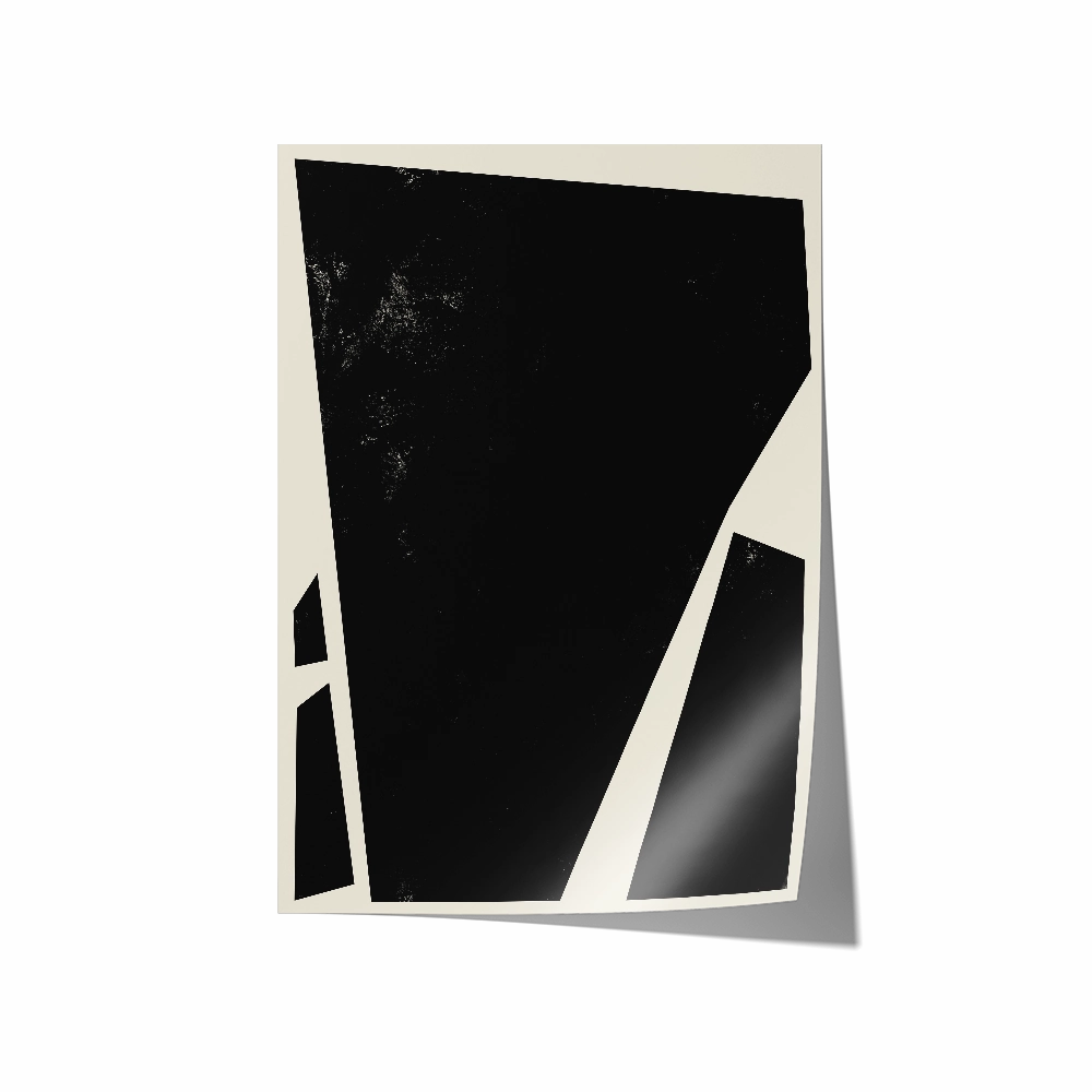 Abstract Squares Left Black