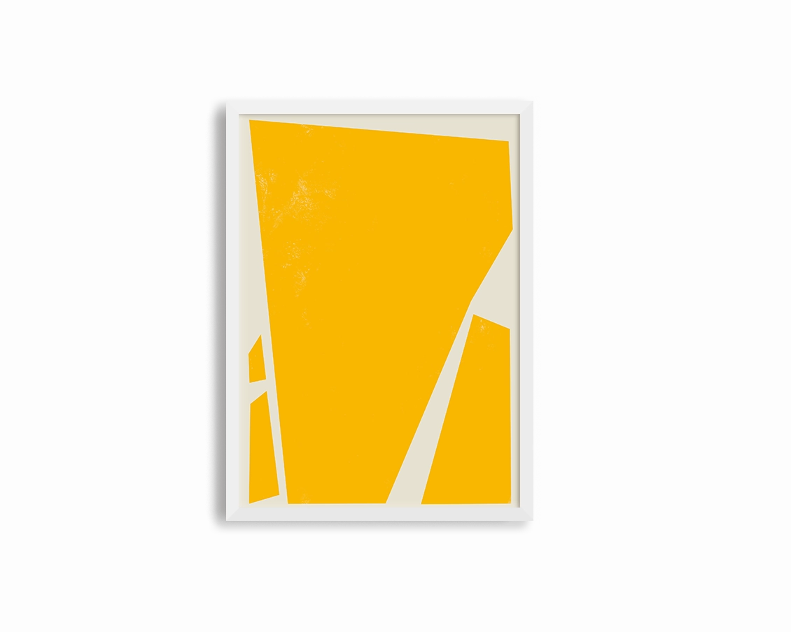 Abstract Squares Left Yellow