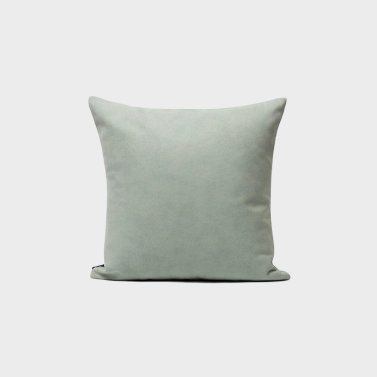 Abstract Teal and Beige Throw Cushion