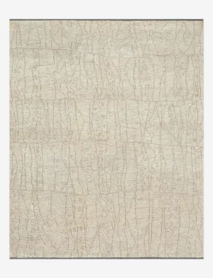 Acala Hand-Knotted Wool-Blend Rugmodern color block patchwork rug