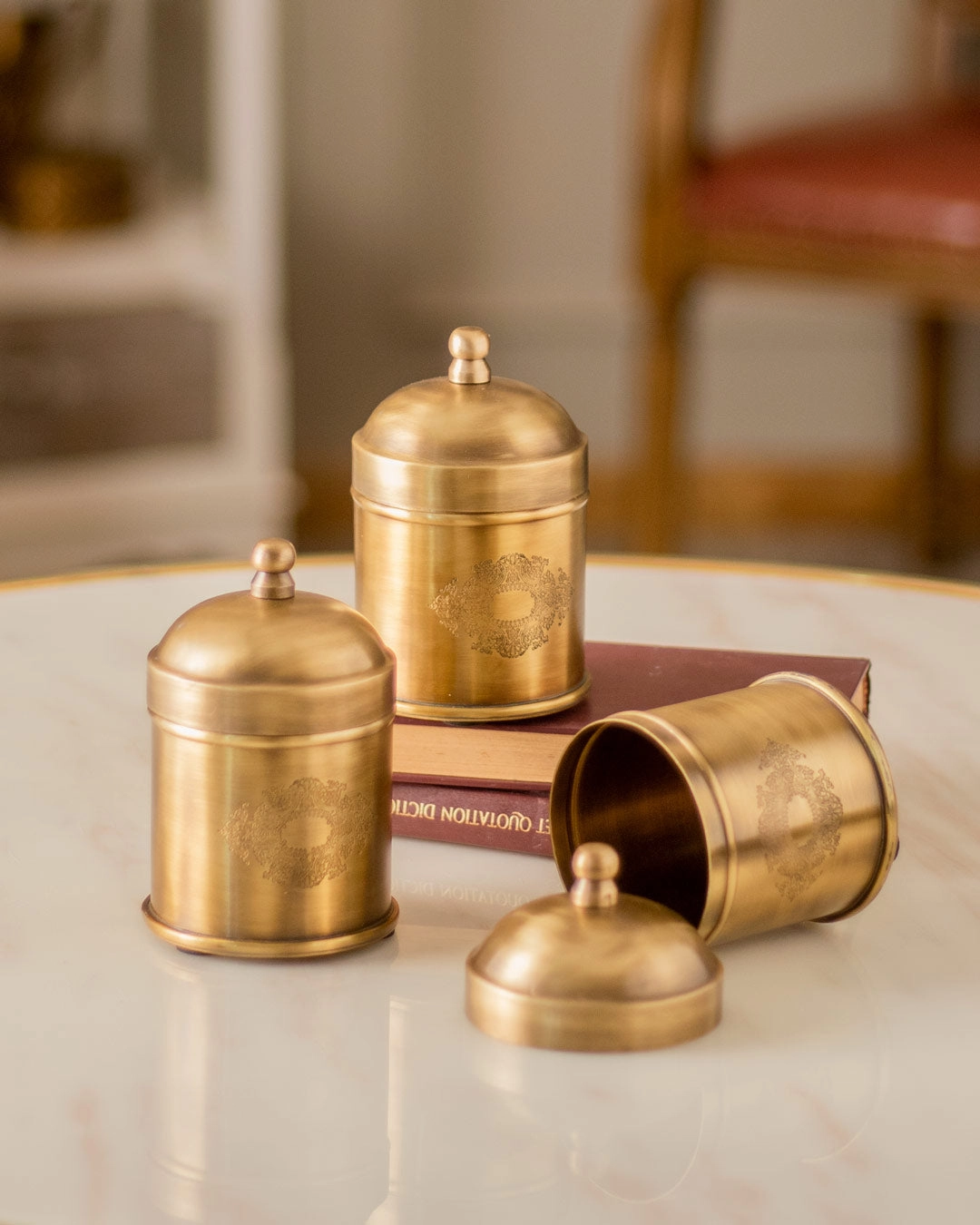 Acanthus Storage Containers - Set of 3modern kitchen decor ,kitchen dinner set ,dinnerware 