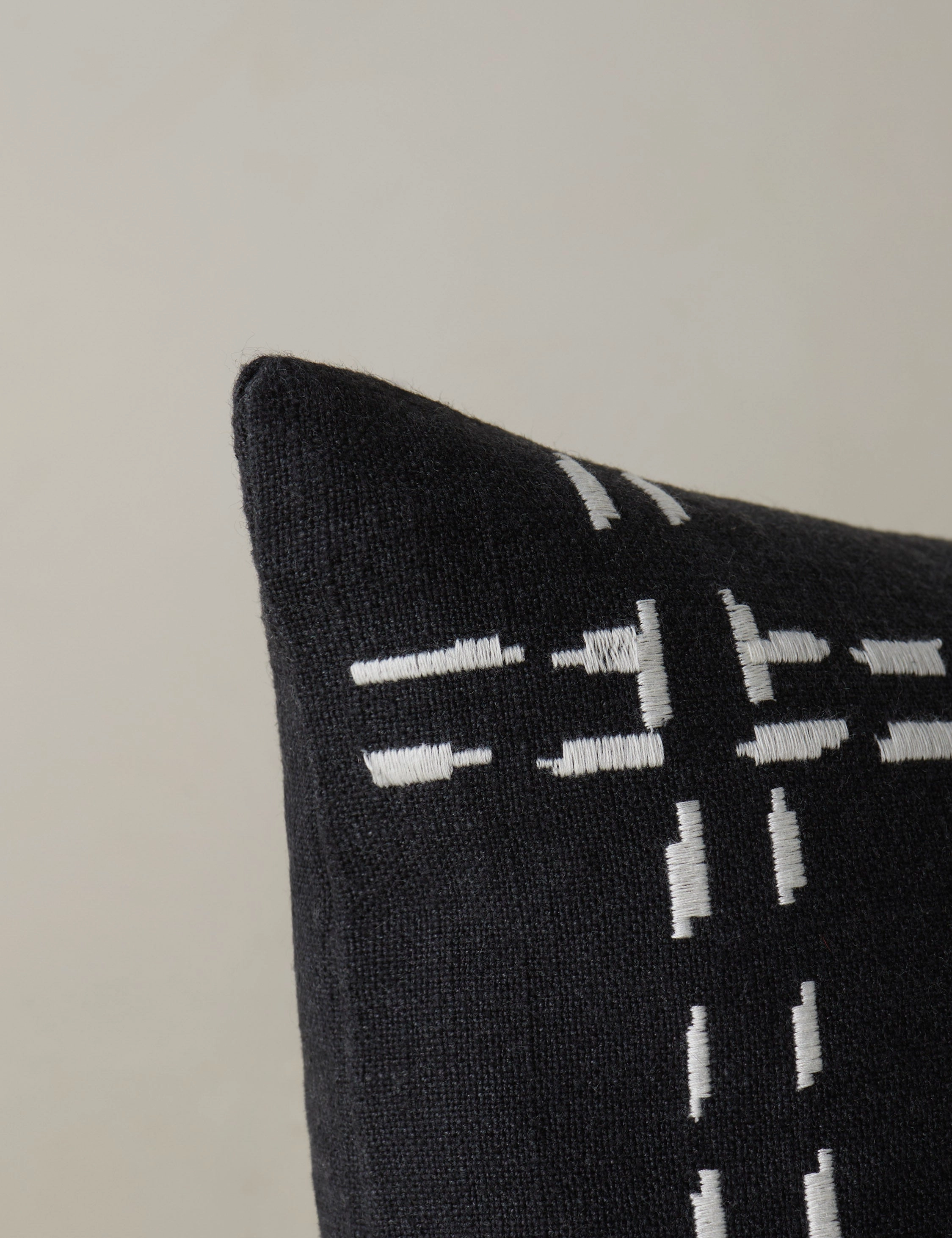Accord Embroidered Pillow by lan Byrd