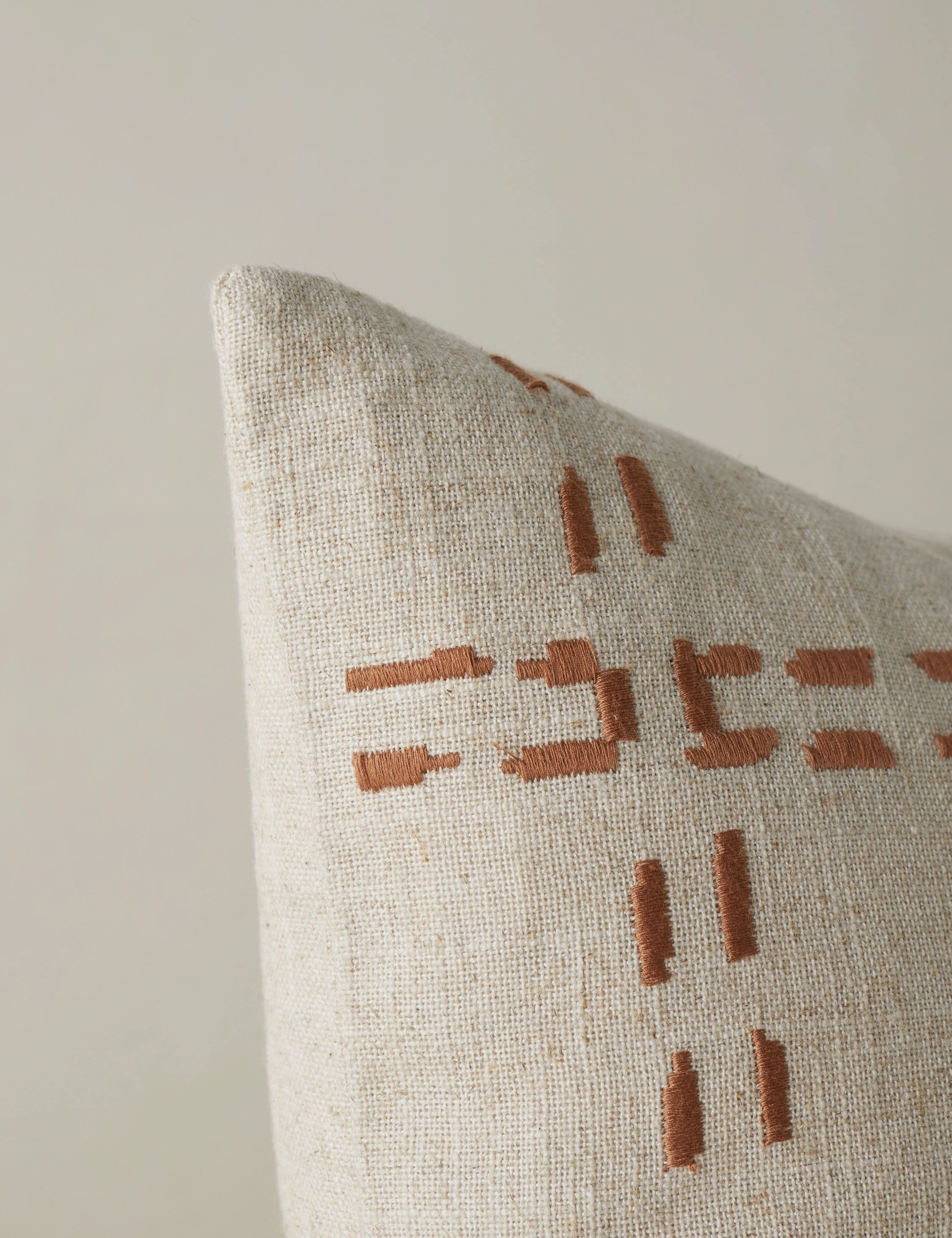 Accord Embroidered Pillow by lan Byrd