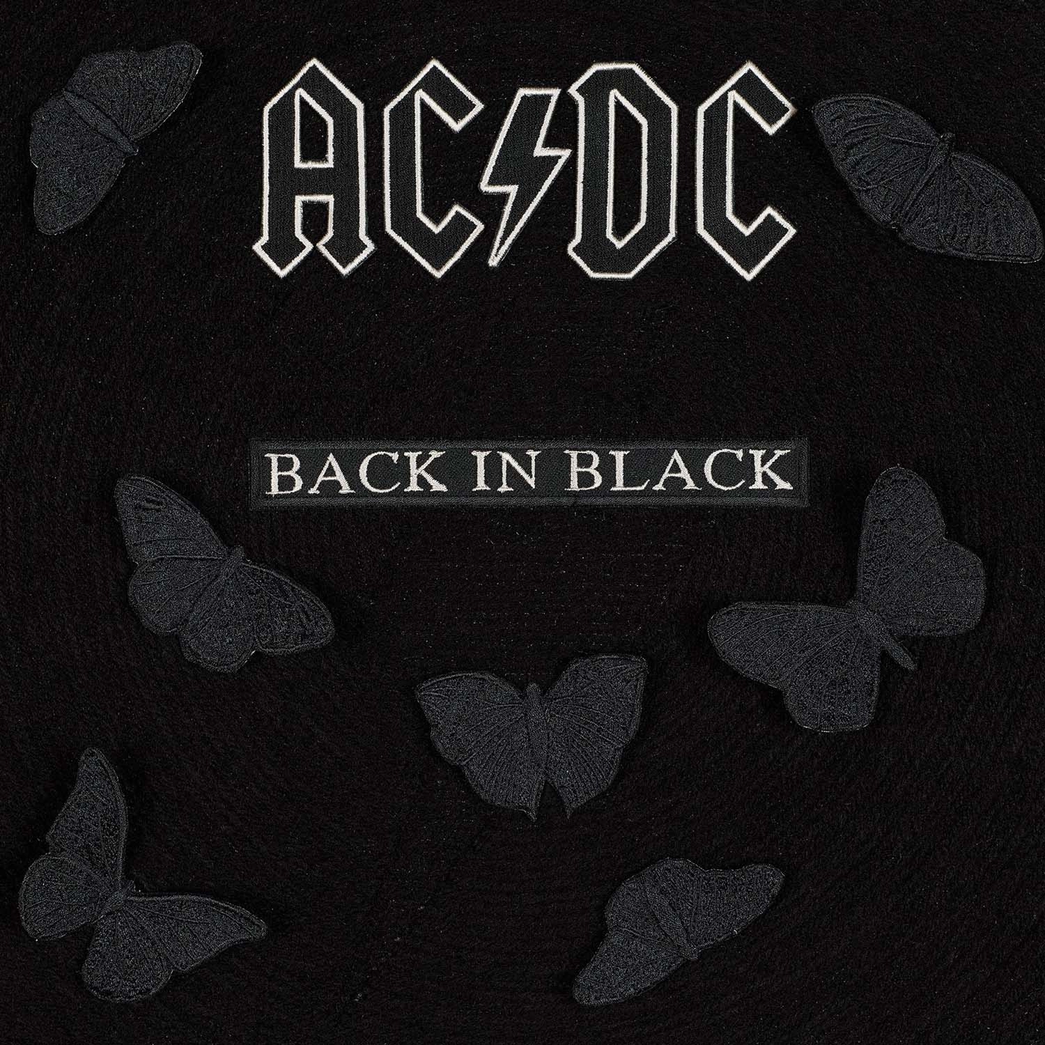 ACDC Back In Black - 12"x12"nordic style wall decor
