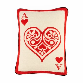 Ace Of Hearts Needlepoint Pillowbedding sets ,throw blankets 