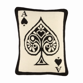 Ace Of Spades Needlepoint Pillowbedding sets ,throw blankets 