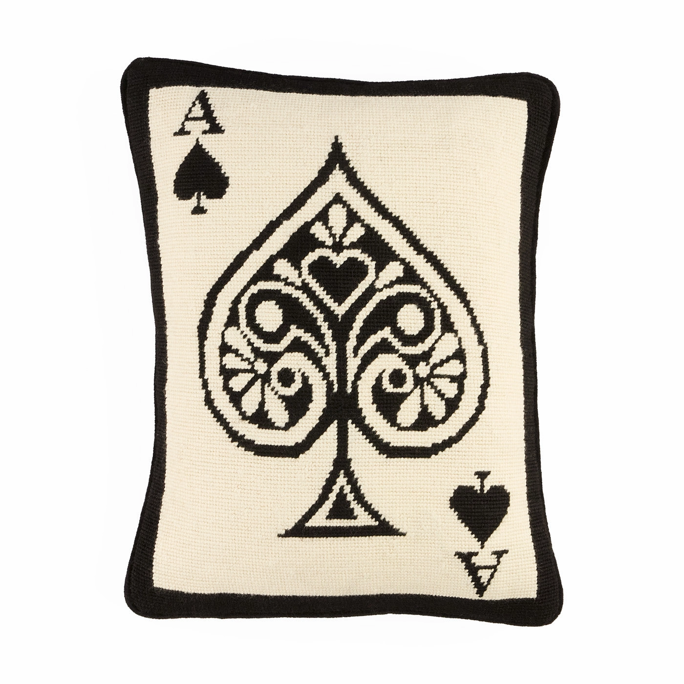 Ace Of Spades Needlepoint Pillowbedding sets ,throw blankets 