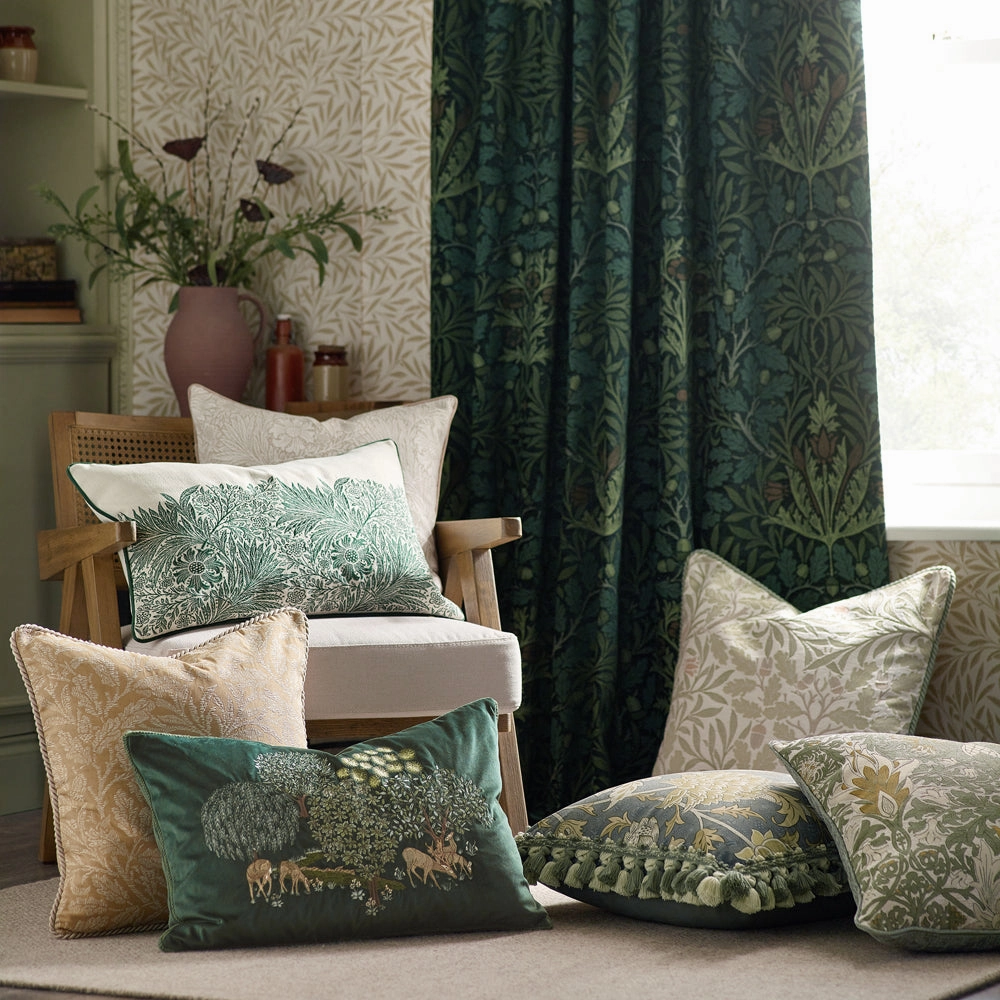 Acorn Multi Jacquard Cushion Stone/Sage