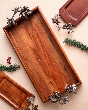 Acorn Serving Tray - Small - 18"modern kitchen decor ,kitchen dinner set ,dinnerware 