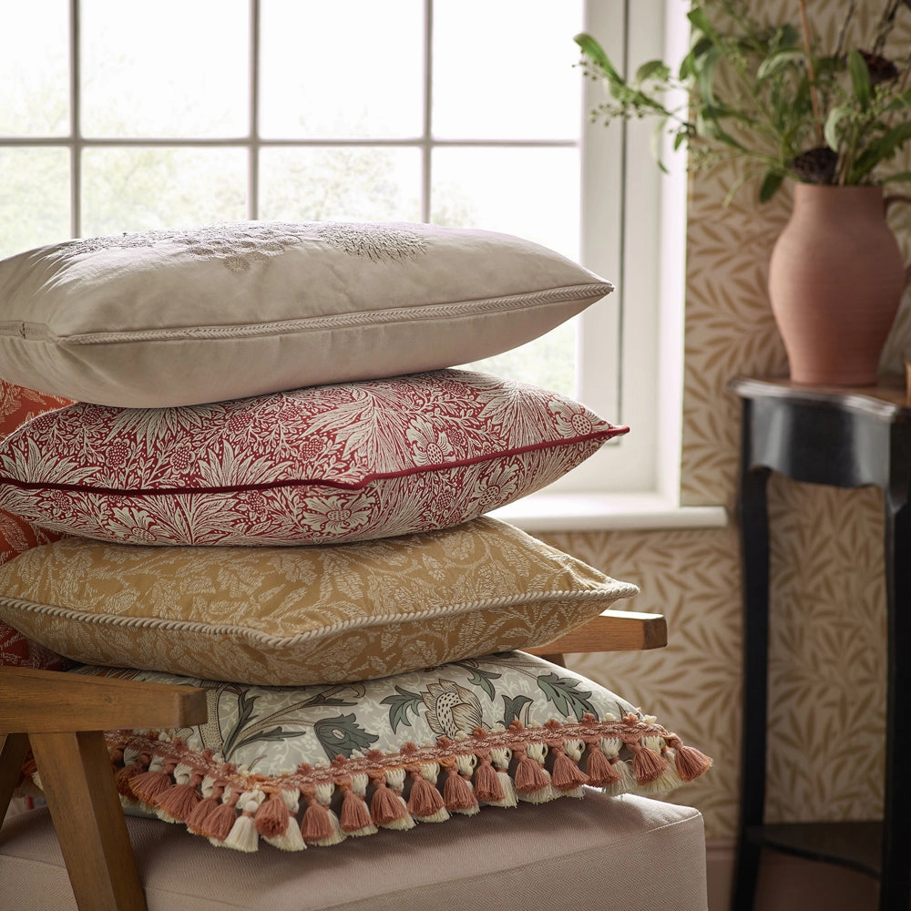 Acorn Tonal Jacquard Cushion Gold