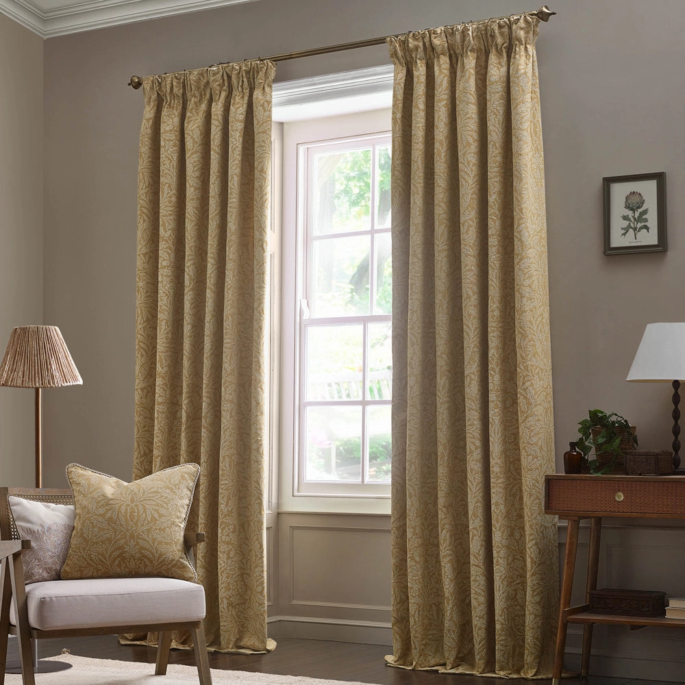Acorn Tonal Jacquard Cushion Gold