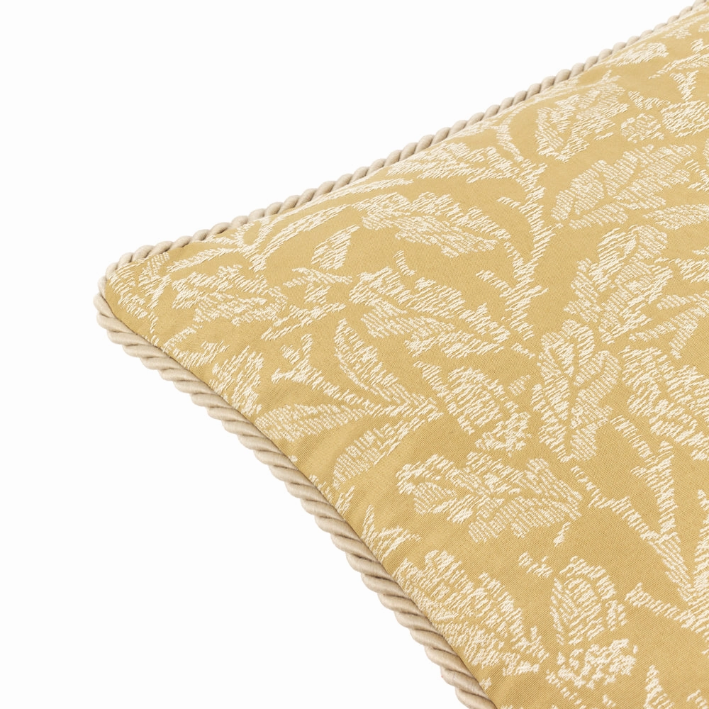 Acorn Tonal Jacquard Cushion Gold