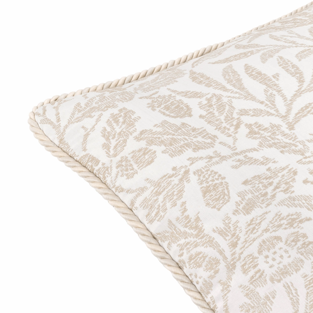 Acorn Tonal Jacquard Cushion Ivory
