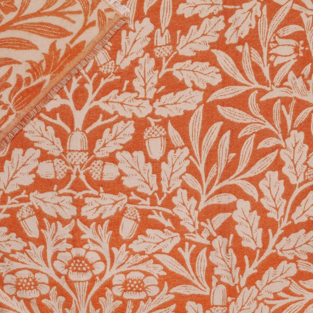 Acorn Tonal Jacquard Throw Brick